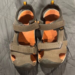 Teva Tan and Orange Outdoor Sandals